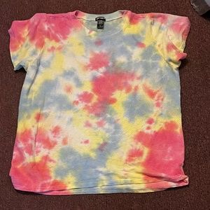 Hot Topic Tie Dye Mesh Tee